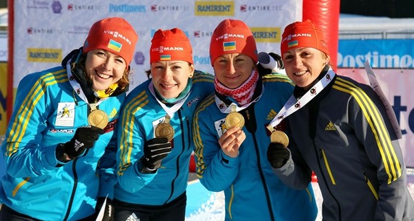 Украинские биатлонистки завоевали серебро на этапе Кубка мира