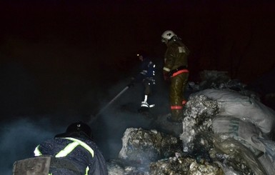 В Днепропетровске неизвестные с оружием сожгли завод  