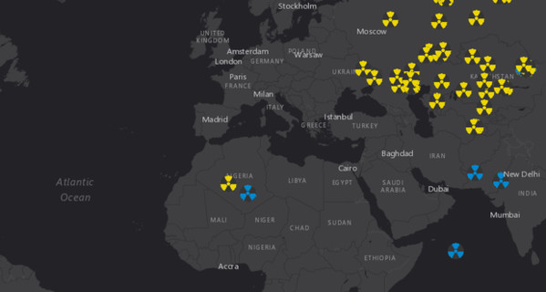Появилась новая интерактивная карта с ядерными взрывами