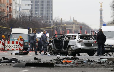 В Берлине на ходу взорвалось авто