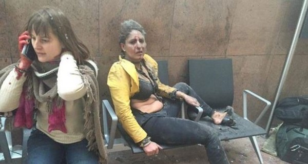 Видео последних секунд жизни пассажиров в аэропорту Брюсселя перед взрывом 