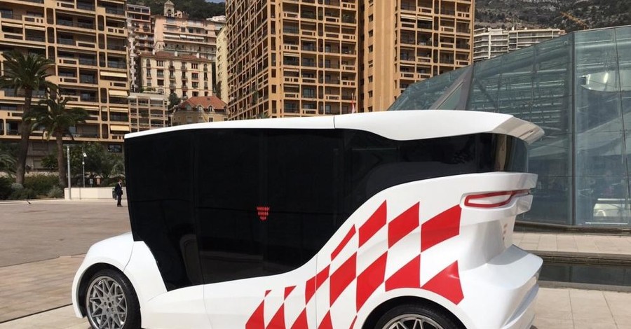 Первый украинский электромобиль покатался по Монако