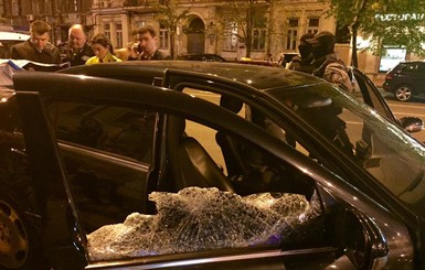 Появилось видео, как  КОРД  в Киеве автоугонщиков арестовывал