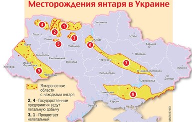 Янтарная карта Украины: тысячи долларов под ногами