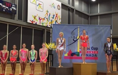 Украинская гимнастка завоевала три 