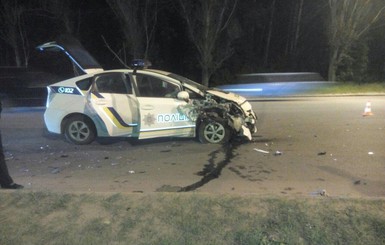 Харьковские патрульные разбили очередную Toyota Prius