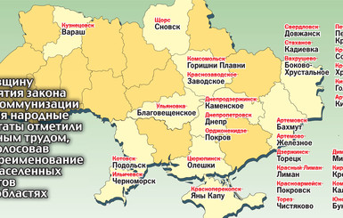Новые названия украинских городов