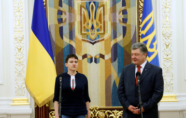 Савченко - в администрации президента: Увы, мир возможен только через войну