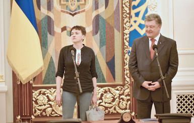 Как Савченко приняли в администрации президента