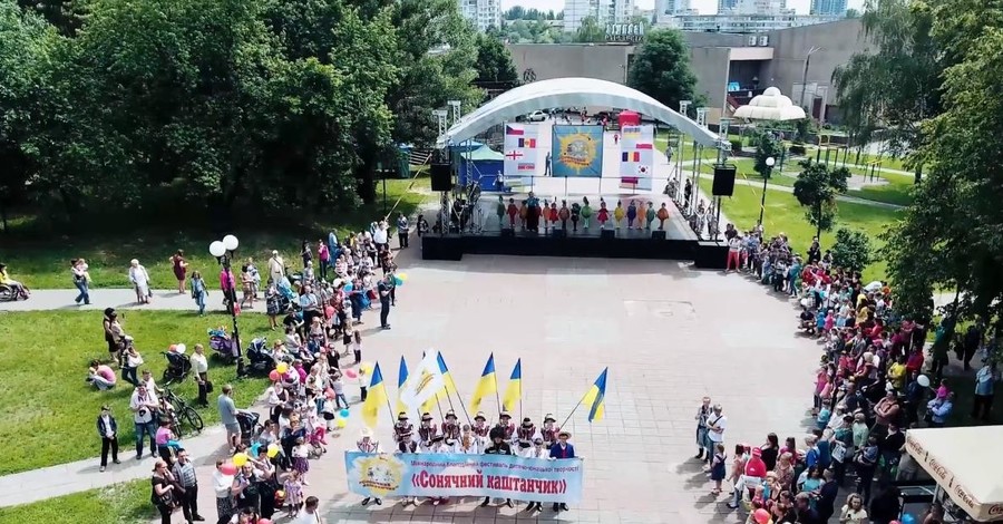 Как выглядит празднование Дня Киева с высоты птичьего полета