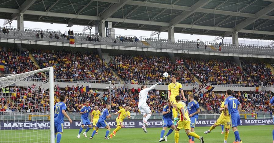 Сборная Украины забила Румынии четыре гола