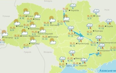 На юго-восток Украины идет ураган