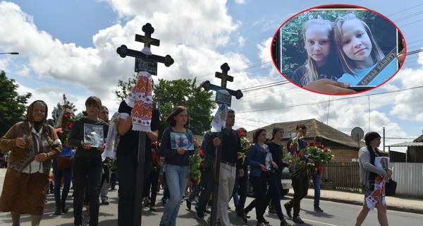 В Василькове девочек, сбитых пьяным водителем, похоронили в белых гробах 