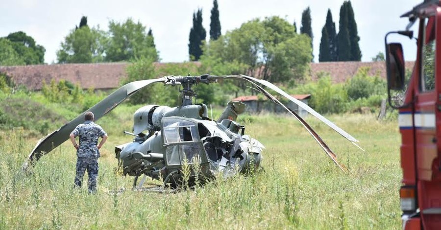 В Черногории во время учений рухнул военный вертолет