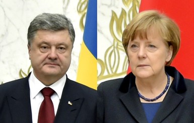 Порошенко обсудил с Меркель подготовку к саммиту НАТО