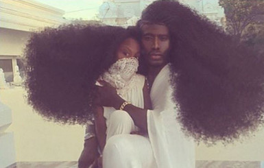 Отец и дочь покоряют фэшн-индустрию благодаря огромной копне волос