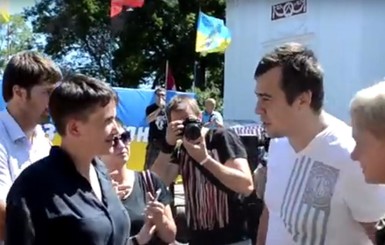 Появилось видео, как Савченко в Одессе 