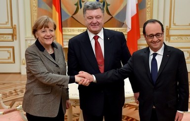 Порошенко, Меркель и Олланд обсудили Донбасс и безвизовый режим