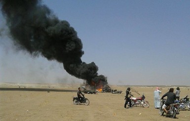 Крушение российского вертолета в Сирии: фото с места события