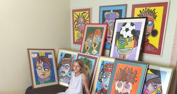 10-летняя львовянка устроила благотворительный онлайн-аукцион своих картин
