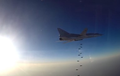 Видео первого удара российского бомбардировщика с базы Ирана