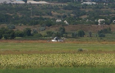 В Донецкой области вертолет совершил аварийную посадку