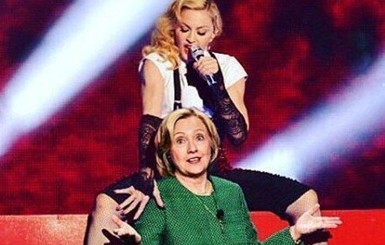 Мадонна разделась ради Клинтон