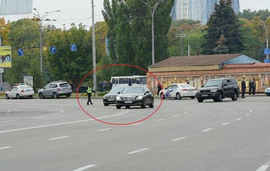 Кортеж Авакова нарушил правила дорожного движения