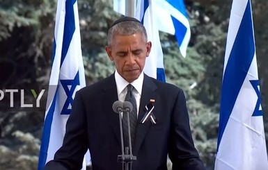 Обама в кипе выступил на церемонии прощания с Пересом 