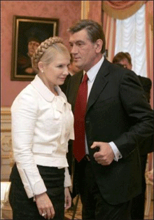 Политический пинг-понг Ющенко - Тимошенко: 4:2 в пользу президента 