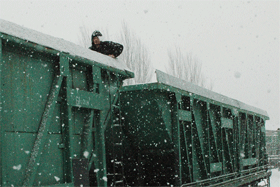 Украинские поезда охраняют ниндзя 