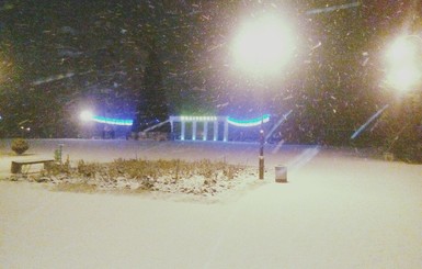 Мелитополь замело снегом