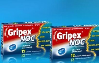 В Украине запретили продажу таблеток Gripex NOC