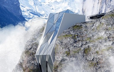 Украинец спроектировал уникальный отель на вершине Альпийских гор