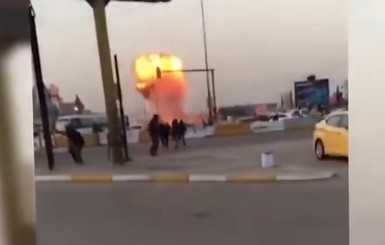 Опубликовано видео взрыва автобуса в Багдаде 