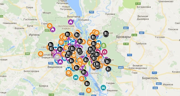 В Киевсовете показали интерактивную карту проектов общественного бюджета