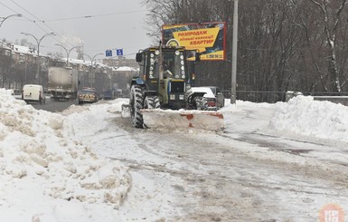 Проследить за уборкой снега в Киеве можно онлайн