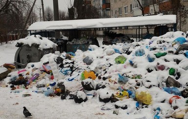 Во Львове депутаты передрались из-за мусора под национальный гимн