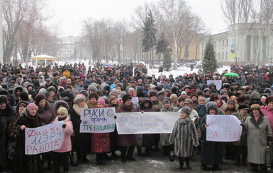 Громада Покровска протестовала против произвола силовиков