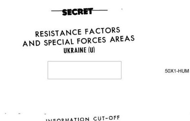 ЦРУ рассекретило информацию о подготовке антисоветских операций в Украине