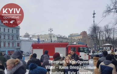 На Бессарабском рынке в Киеве произошел пожар