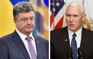 Что ожидать от первой встречи Петра Порошенко с новым вице-президентом США