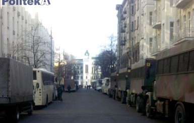 Центр Киева заполнен правоохранителями, пока все спокойно 