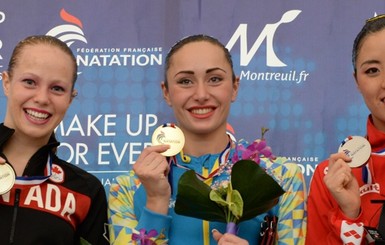 Украинская синхронистка Волошина выиграла золото на турнире в Париже