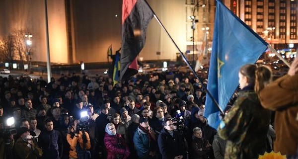 Участники акции на Майдане ушли, но обещали вернуться