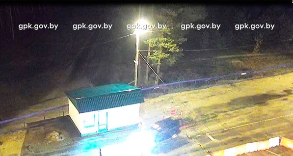 Появилось видео прорыва джипа с оружием на границе Украины и Беларуси
