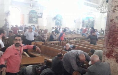 Появилось видео теракта в Египте на Вербное воскресенье