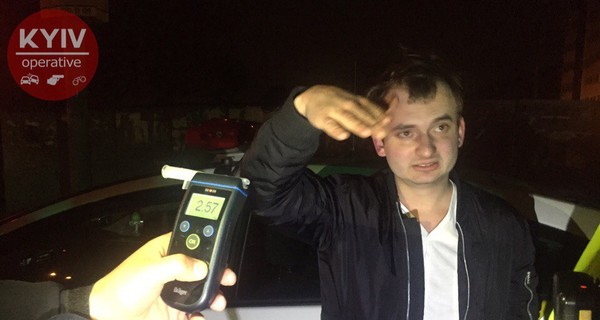 В Киеве пьяный 