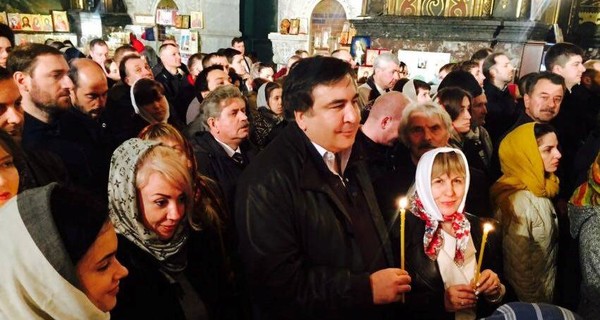 Саакашвили рассказал о своем пасхальном богослужении