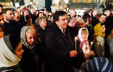 Саакашвили рассказал о своем пасхальном богослужении